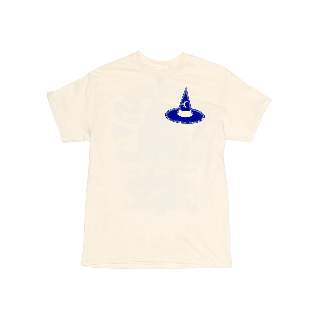 T-shirt thuggla  cream white Blue print