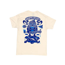 Load image into Gallery viewer, T-shirt thuggla  cream white Blue print
