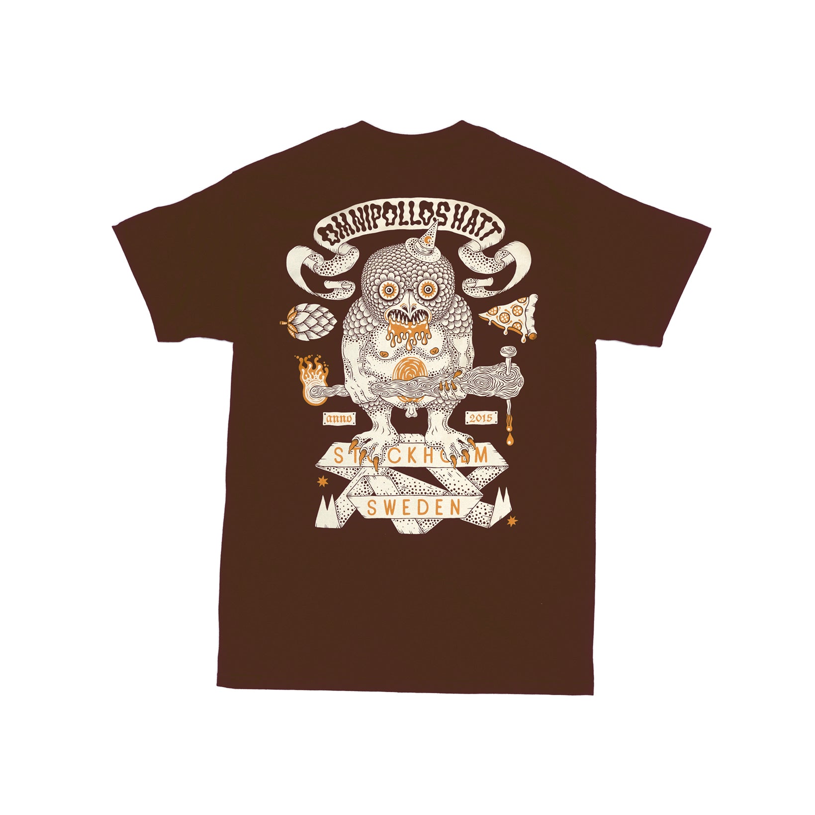 T-shirt thuggla  dark brown